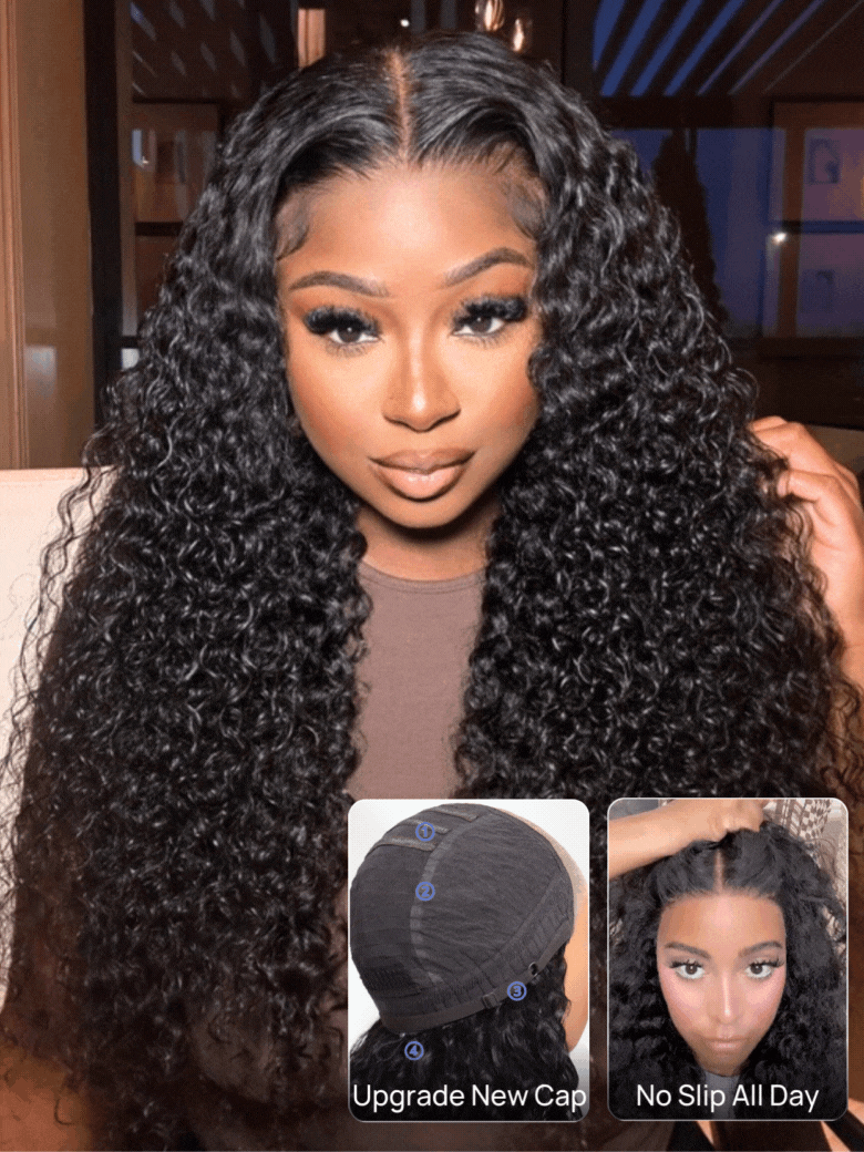 7x5 No Slip Wig 2.0™ Water Wave HD Lace Wig, Invisible Knots, Glueless & Beginner-Friendly