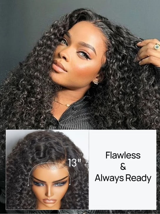 7x5 No Slip Wig 2.0™ Water Wave HD Lace Wig, Invisible Knots, Glueless & Beginner-Friendly