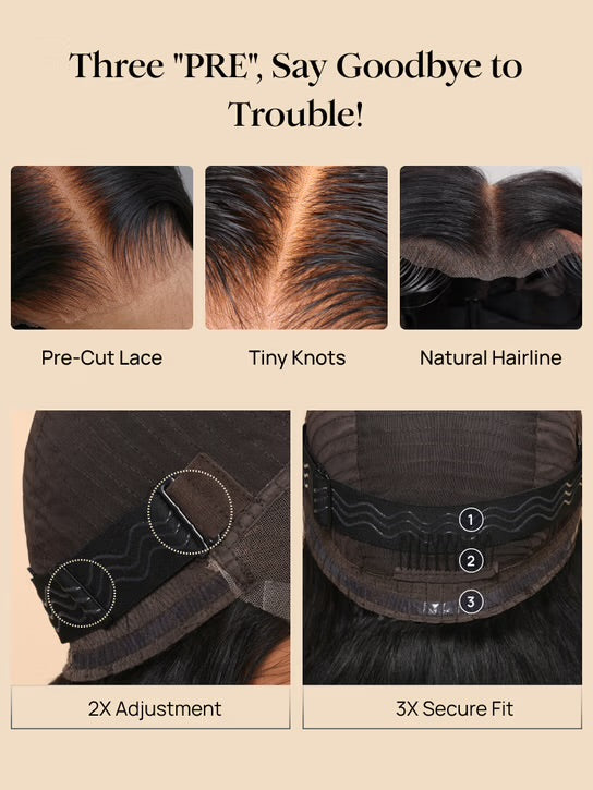 7x5 Bye Bye Knots Loose Wave Wig – Burgundy Highlight HD Lace Closure, 150% Density, Glueless